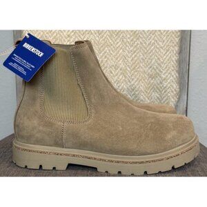 BIRKENSTOCK 9 HIGHWOOD SLIP-ON TAUPE WOMEN'S SIDE ELASTIC CHELSEA BOOTS SZ 40 N